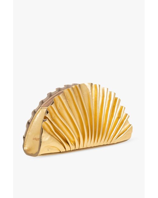 Cult Gaia Metallic Shell-Shaped Handbag