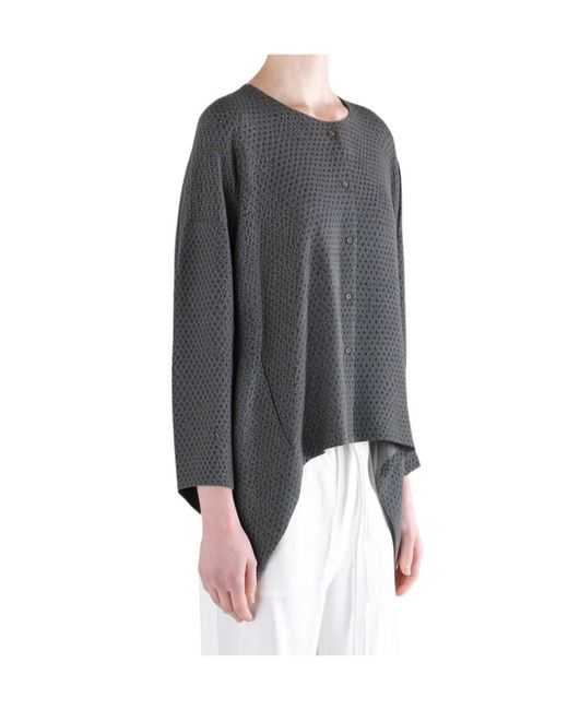 Uma Wang Gray Button Cardigan