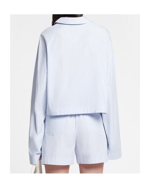 Nanushka White Striped Shirt