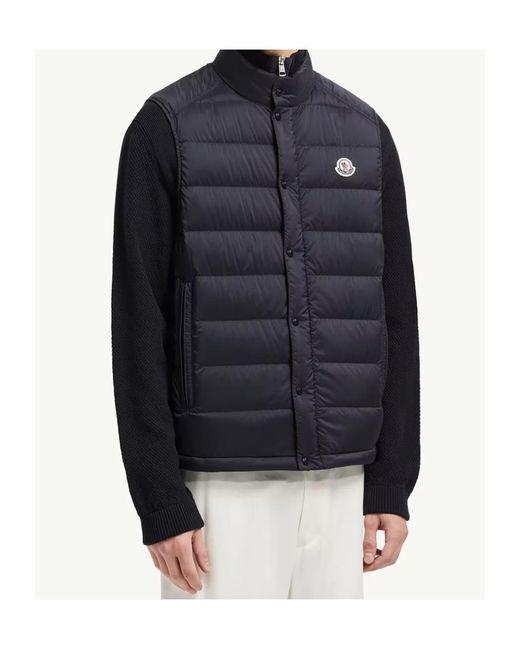 Moncler Black Barthe Down Gilet for men