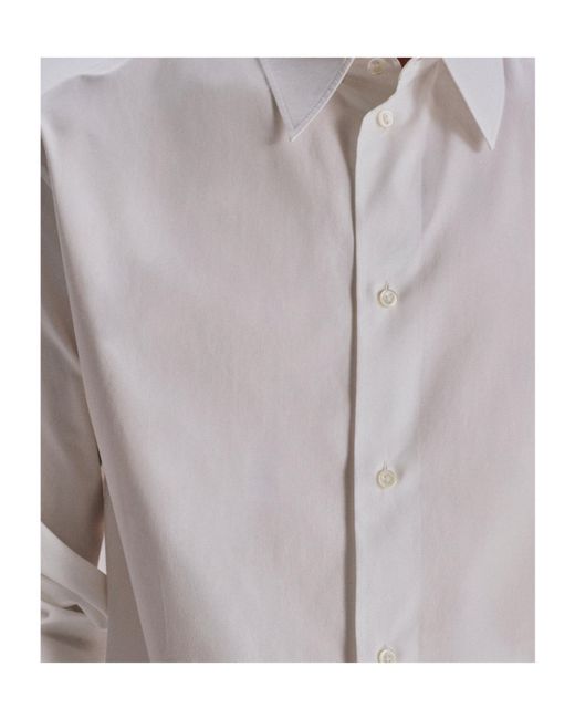 The Row White Long-Sleeved Shirt for men