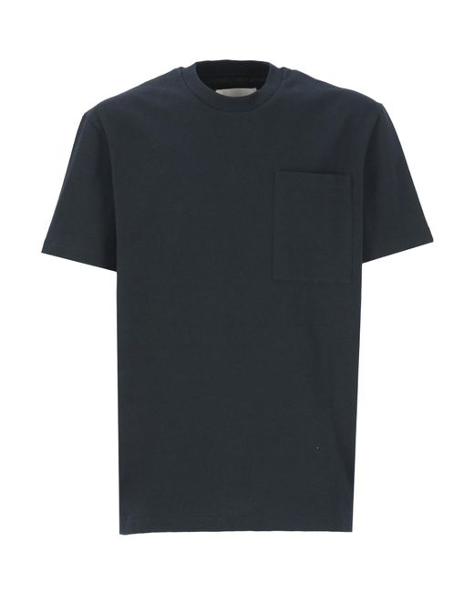 Jil Sander Black Crewneck Short Sleeved T-Shirt for men