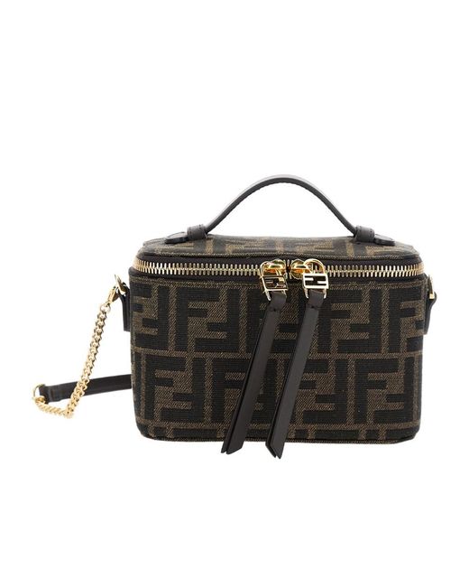 Fendi Black Vanity Jacquard Ff
