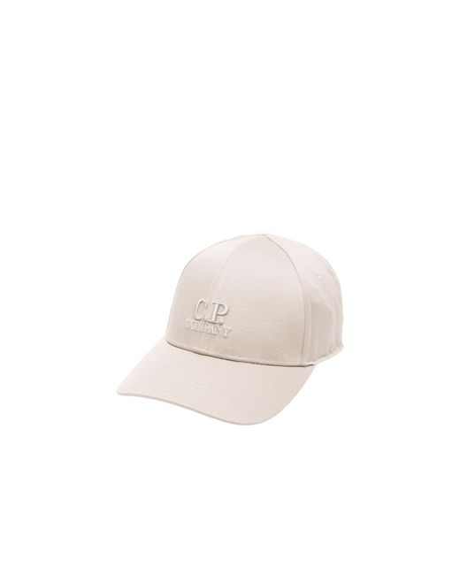 C P Company White Classic Baseball Cap for men