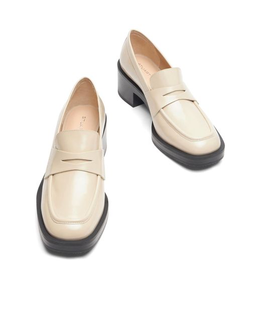 Stuart Weitzman Natural 40Mm Kaia Loafers