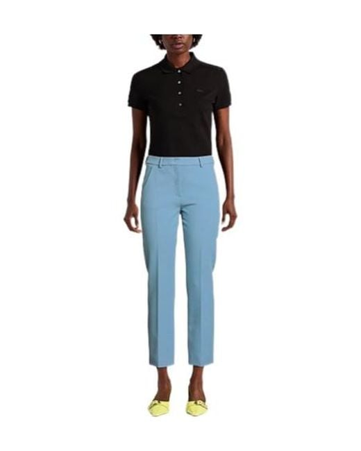 Weekend by Maxmara Blue Simple Straight-Leg Pants