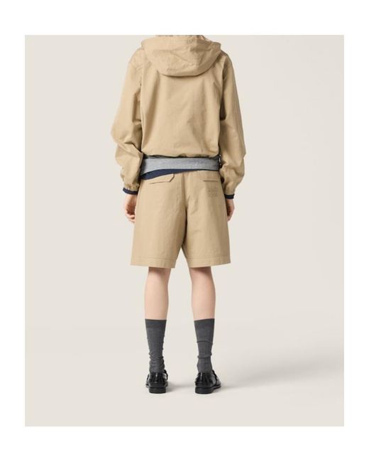 Miu Miu Natural Ripstop Blouson Jacket