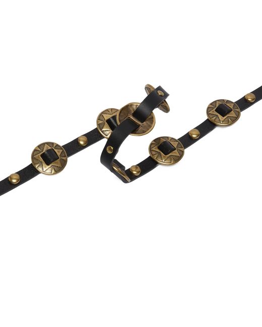 Pinko White Decorative-Buckled Belt