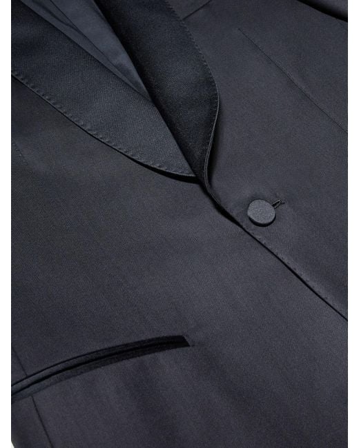 Zegna Blue Centomila Single-Breasted Wool Suit Set for men