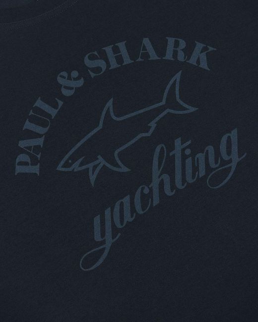 Paul & Shark Blue Logo Long-Sleeved T-Shirt for men