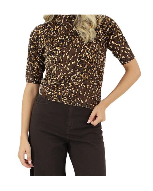 Twinset Black Printed Knit Top