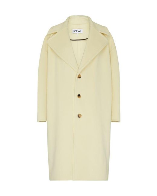 Loewe White Long-Sleeved Coat