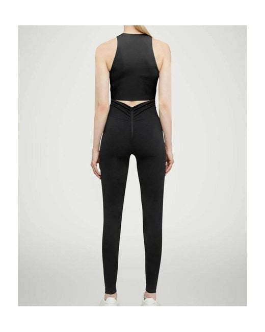 Wolford Black Ruched-Detailing Performance Top