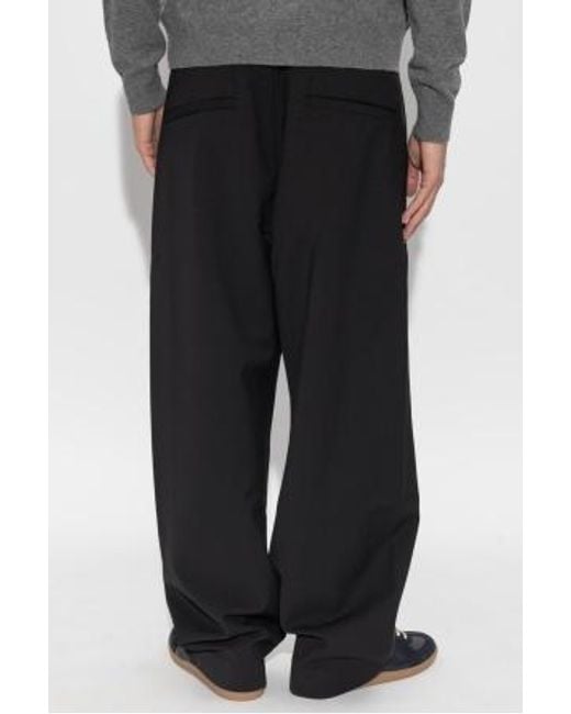 Entire studios Black Welt-Pocket Trousers for men