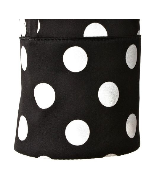 Moschino Black Wave Dot Pattern Dress