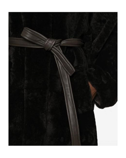 Blancha Black Long-Sleeved Coat