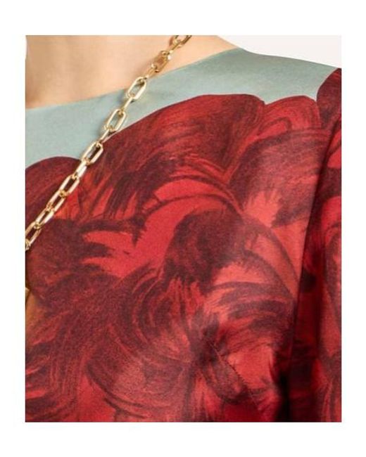 LaDoubleJ Blue Supremes Swing Floral-Print Mini Dress