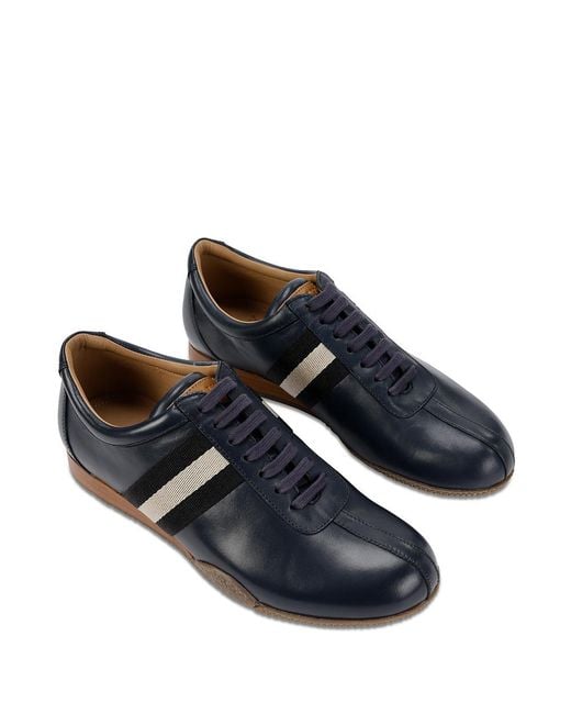 Bally Blue Logo Casual Sneakers for men