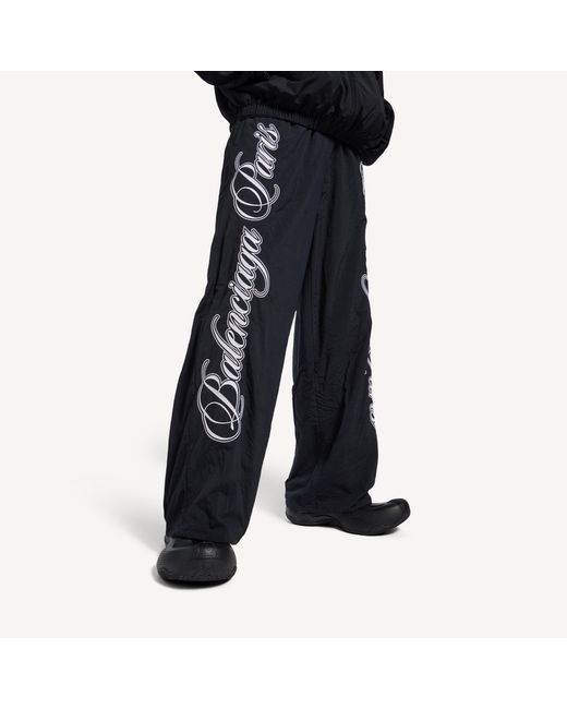 Balenciaga Black Drawstring Reversible Sweatpants for men