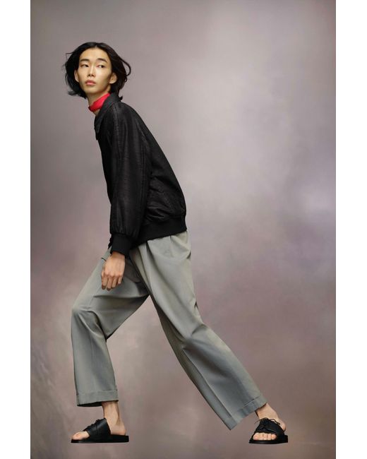 Maison Margiela Black Dupion Bomber Jacket for men
