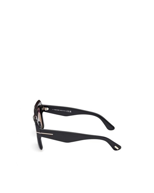 Tom Ford Purple Eyewear Esme Oversized Frame Sunglasses
