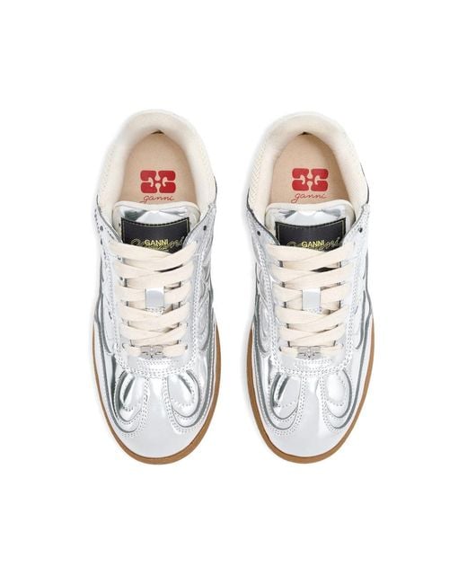 Ganni White Specchio Sneakers