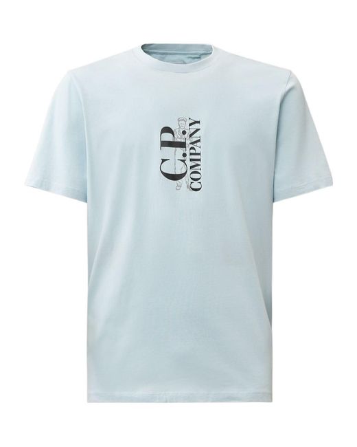 C P Company White Short-Sleeved T-Shirt for men