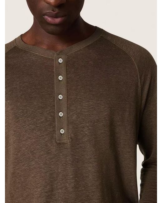 Golden Goose Deluxe Brand Brown Henley Sweater for men