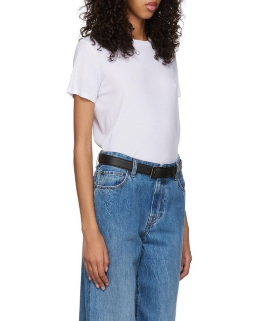 The Row White Wesler Crewneck T-Shirt