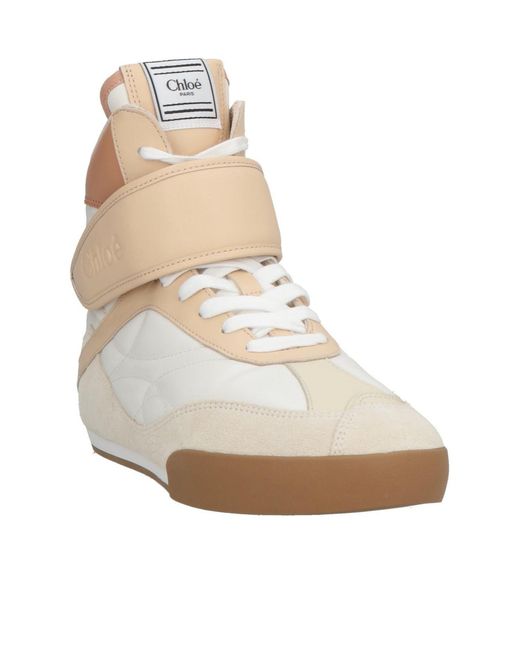 Chloé Natural High Top Sneakers