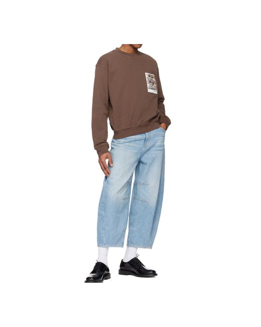 Helmut Lang Brown Brooklyn-Postcard Sweatshirt for men