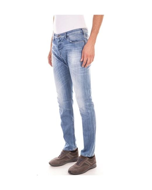 Armani Jeans Blue Straight Jeans for men