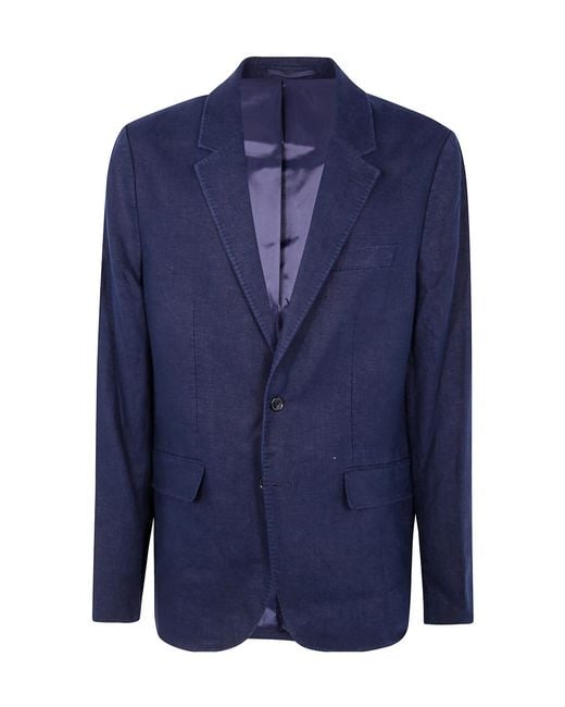 Michael Kors Blue Stretch Tech Blazer for men