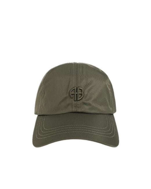 Anine Bing Green Jeremy Baseball Cap Ab Nylon