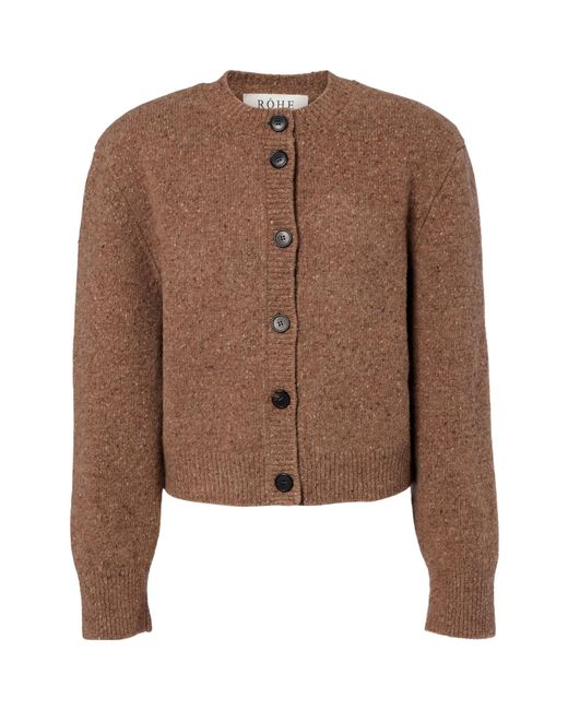 Rohe Brown Wool Cardigan