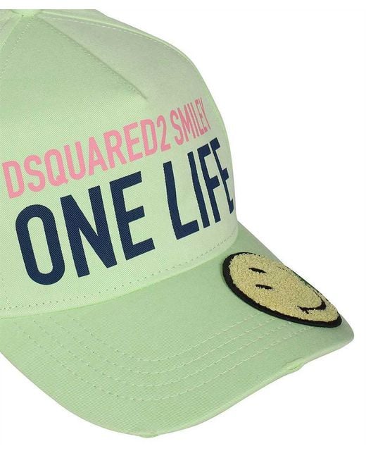 DSquared² Green Logo Hat for men