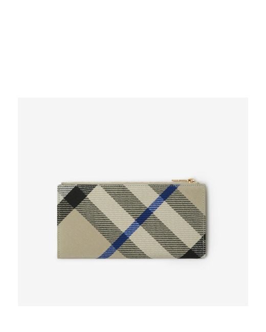 Burberry Multicolor Checked Large Bifold Wallet