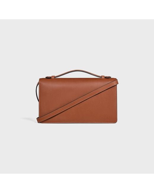 Céline Brown Medium Triomphe Folio