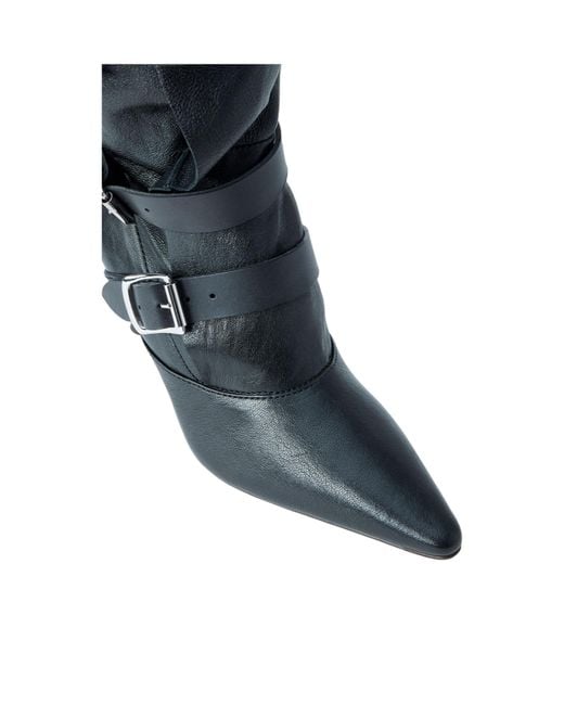 Vivienne Westwood Blue Treasure Buckled Stiletto Boots