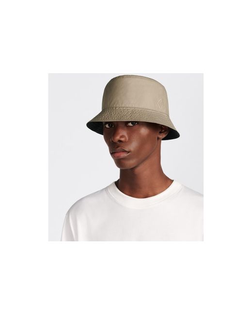 Dior Brown Cd Diamond Reversible Bucket Hat for men