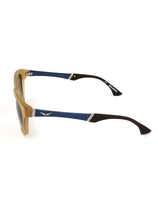 Zadig & Voltaire Metallic Cat Eye Frame Sunglasses for men