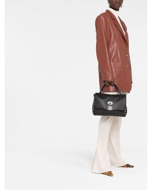 Zanellato Black Small Postina Messenger Bag