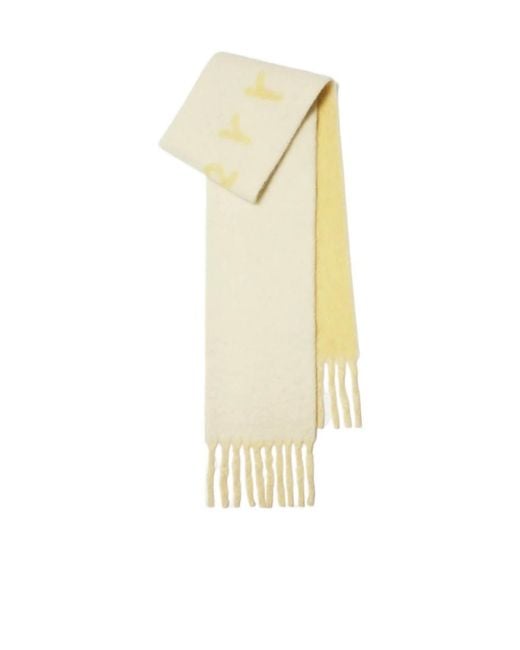 Burberry Metallic Logo-Intarsia Reversible Fringed Scarf for men