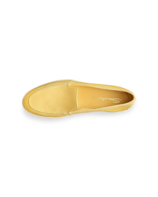 Santoni Yellow Slip-On Loafers for men