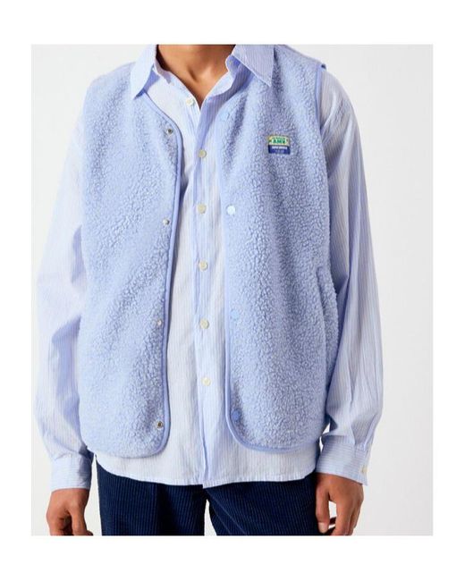 American Vintage Blue Sleeveless Vest for men