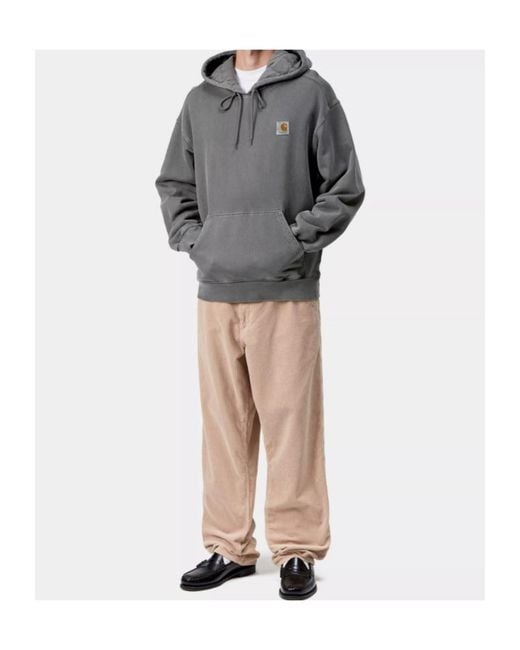 Carhartt Gray Vista Logo Patch Crewneck Sweatshirt for men