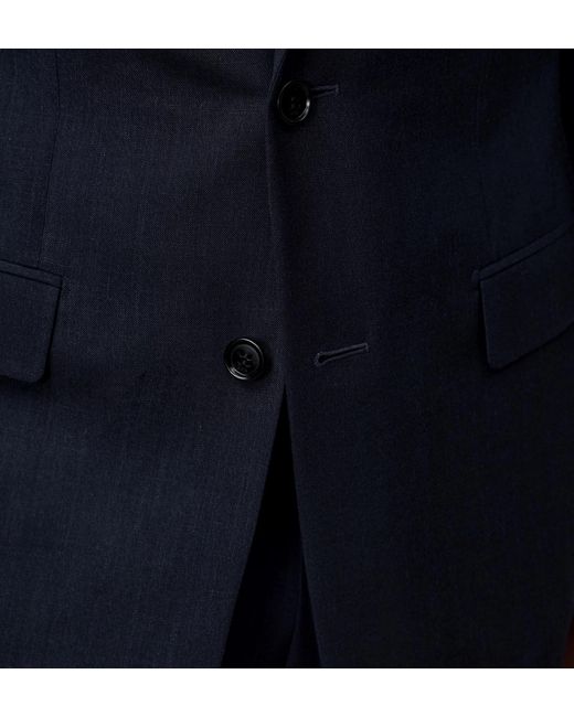 Dior Blue Long-Sleeved Suit Jacket Set for men
