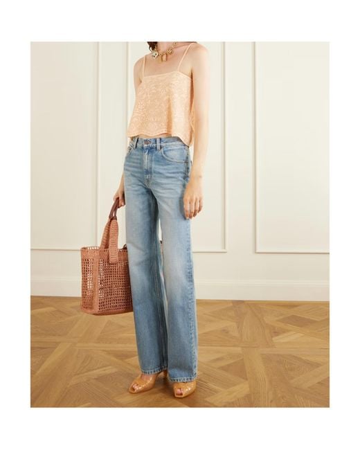 Chloé Natural Crocheted Cotton Top