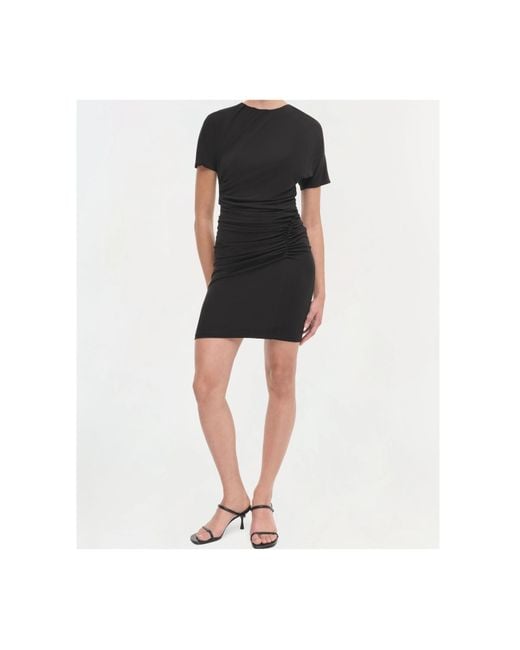 Jonathan Simkhai Black Simkhai Ruched Mini Dress