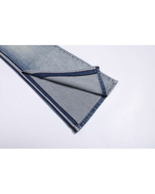 LIU REGALI Blue Side Slit Jeans